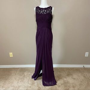 David’s Bridal Plum Dress - SZ 10